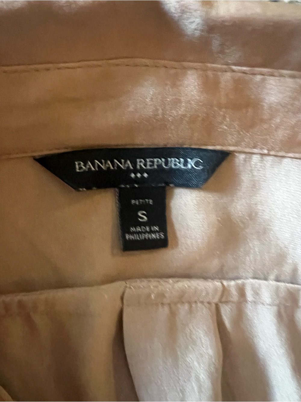 Banana Republic Camel Button-Down Shirt - Picture 3 of 7